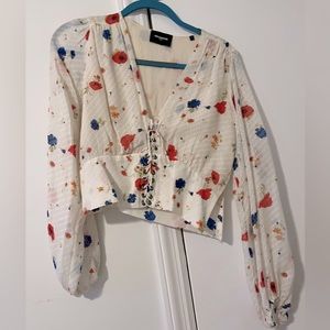 The Kooples silk flower top